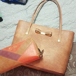 Jessica simpson wallet and bow purse